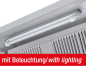 Preview: Wandhaube mit Motor und Regler, 2000 x 900 x 450 mm